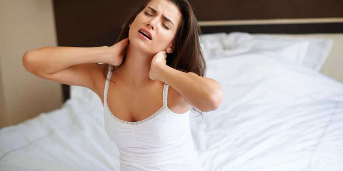 What causes neck pain on the left side?
