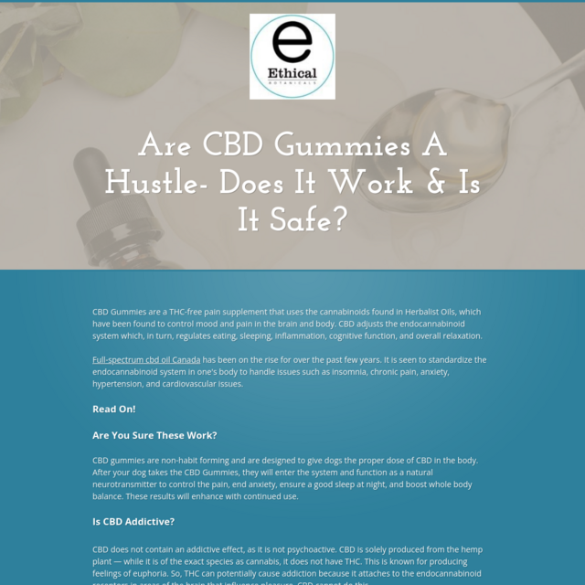 Are CBD Gummies A Hustle- Does It Work & Is It Safe?