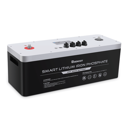 48V 50Ah Smart Lithium Iron Phosphate Battery | Renogy