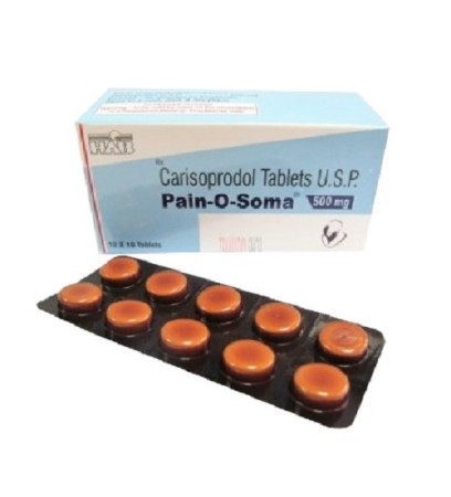 Pain O Soma 500mg (Pain Killer) Skeletal Muscle Relaxant Tablet