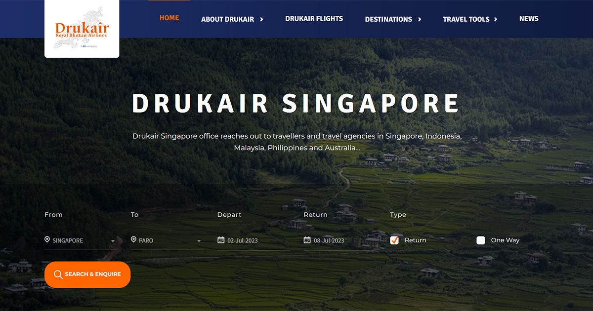 Gaya | Drukair Singapore - Royal Bhutan Airlines