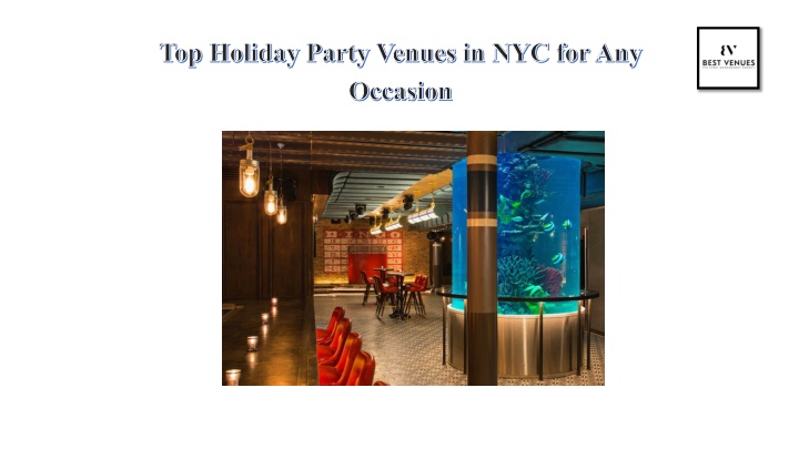 Top Holiday Party Venues in NYC for Any Occasion